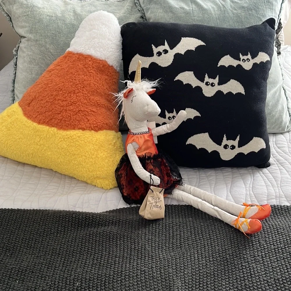 Novogratz Candy Corn Pillow